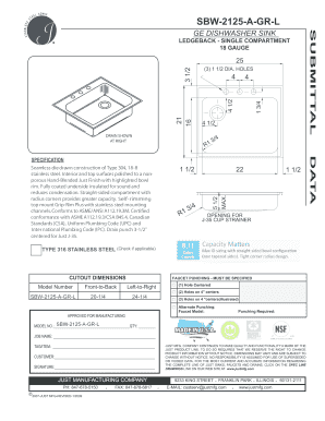 SBW-2125-A-GR-L Seamless die-e drawn construction of Ty pe 304 ...