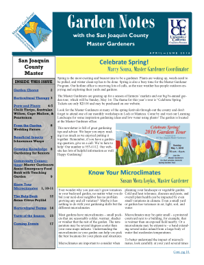 Fillable Online Garden Notes Fax Email Print - pdfFiller