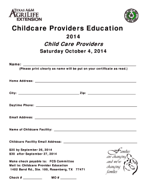 child care flyer template