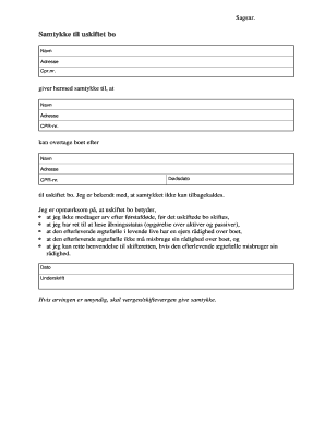 Samtykke til uskiftet bo - domstoldk