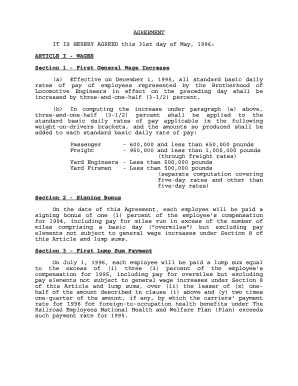 AGREEMENT IT IS HEREBY AGREED this 31st day of May 1996