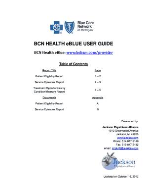 BCN Health eBlue wwwbcbsmbcombprovider