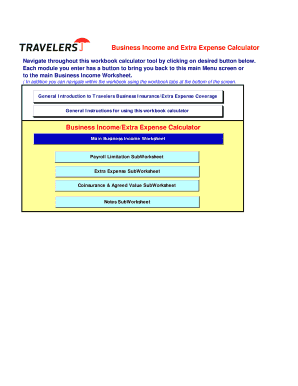 Business Income and Extra Expense Calculator - Colorado ...