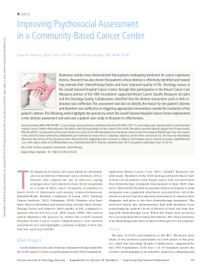 View PDF - Clinical Journal of Oncology Nursing - cjon ons