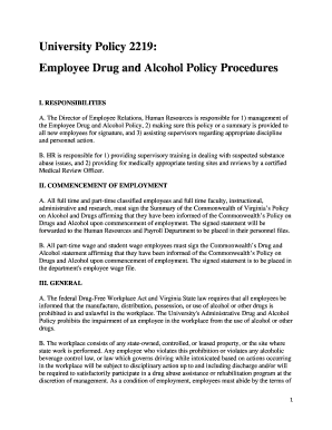 Printable pre k graduation certificates - University Policy 2219: Employee Drug and Alcohol Policy Procedures - universitypolicy gmu