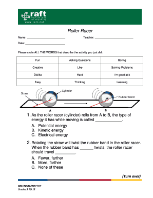 Roller Racer Post Test.pdf - RAFT - raftbayarea