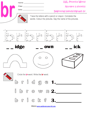 blends and digraphs worksheets pdf fill online printable fillable blank pdffiller