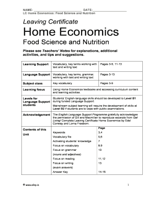 research topic in home economics