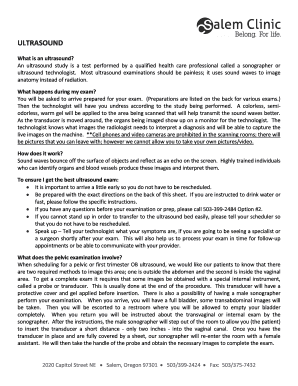 Patient information sheet GENERAL US 2012 - Salem - salemclinic