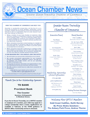 Newsletters - Greater Ocean Township Chamber of Commerce - gotcc