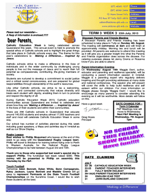 2013 Newsletter Template.pub - St Clare's School - stclares qld edu