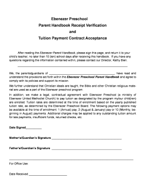 Letter of acceptance contract pdf - preschool portchie form