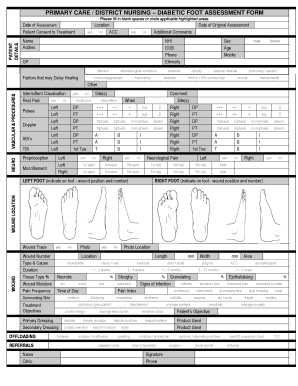 Diabetic Foot Assessment Form