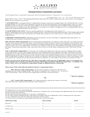 Mortgage Broker Compensation Agreement - Wholesale Allied ...