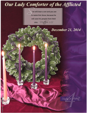 Fillable Online Olca Our Lady Comforter Of The Afflicted December