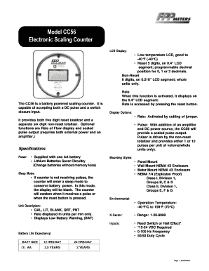 Nj dmv 6 points chart - Model CC56 Electronic Scaling Counter - Controls Warehouse