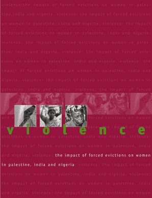 violence:the impact of forced evictions on women in palestine,india and nigeria
