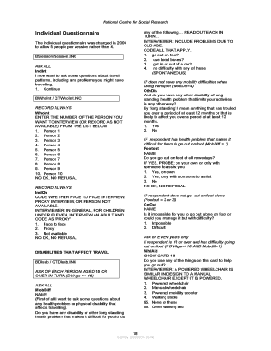 National Travel Survey 2010 Questionnaire Individual - surveynet ac