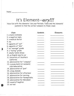 19 Printable Periodic Table Of Elements