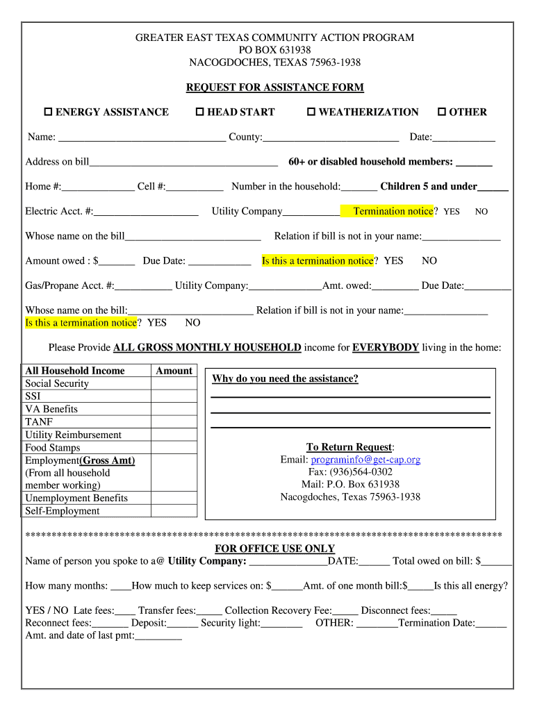 Getcap Energy Assistance Online Application Fill Online Printable 