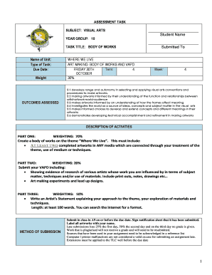 TASK TITLE BODY OF WORKS - mayfieldsanc catholic edu