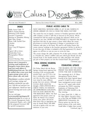 1 index ymca zoning hearing update public access cable tv ...