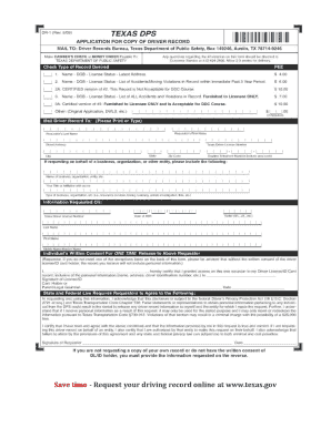 Save time - Request your driving record online at www