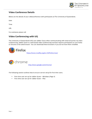 Video Conferencing Guide for external users