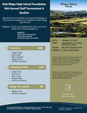 Foursome $800 Individual Golfer $225 Happy Hour ... - Cloudfront.net