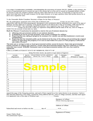 Article I petition sample - mo-cpr