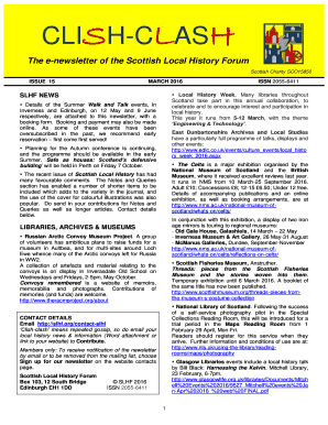 CLISH-CLASH - Scottish Local History Forum - slhf