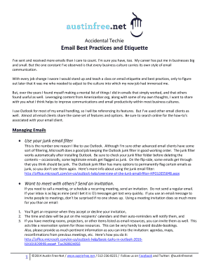 Accidental Techie Email Best Practices and Etiquette - austinfree