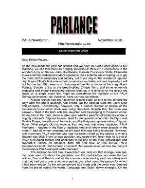 Advance parole doctor letter sample - PALA NewsletterNovember2010finaldocx - pala ac