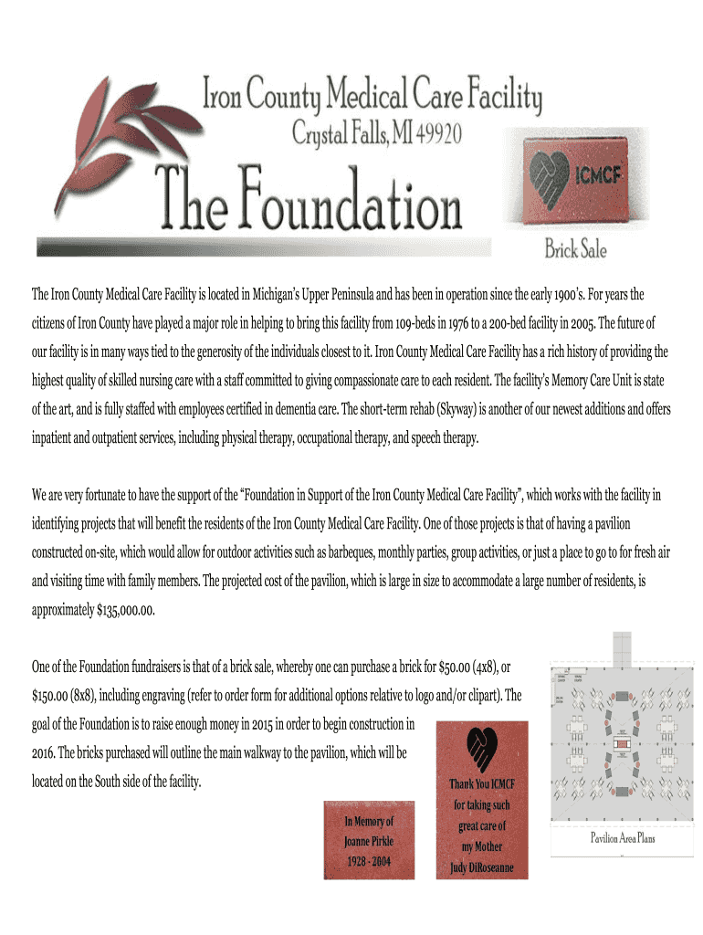 Fillable Online Printable Order Form Iron County Medical Care