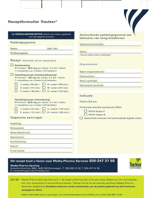 Fillable Online farmanco knmp prescriptie en informatie Fax Email Print ...