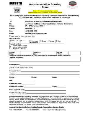 AIBB Booking Form 2 - aibb org