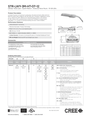 LEDway Street Light Specifications