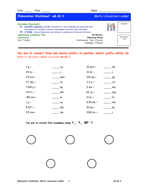 Unit conversion worksheet pdf with answers - You are to convert from one metric prefix to ... - Brooklyn Schools - brooklynschools