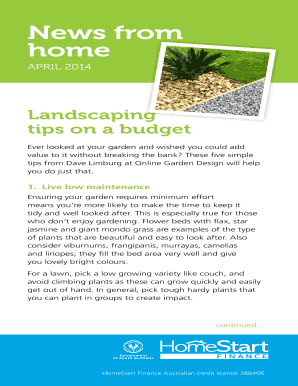 Landscaping tips on a budget - HomeStart Finance