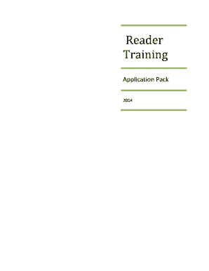 Reader training application pack 2014 - Diocese of Derby - derby anglican
