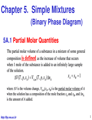 Chapter 5 Simple Mixtures - Byungwoo Park - bp snu ac