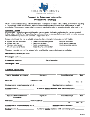 Agreement of purchase and sale of business assets template - Consent for Release of Information - Superior Realty LLC