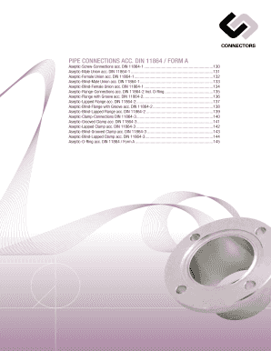 PIPE CONNECTIONS ACC DIN 11864 FORM A - connectors