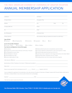 Membership Application (PDF) - The Indo-American Chamber of ...