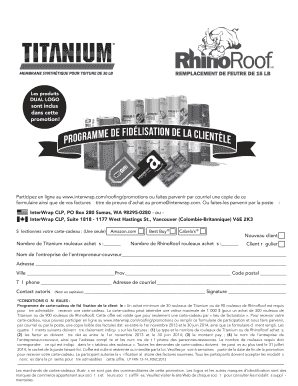 EN RCOMPENSE POUR LES CLIENTS - interwrapcom