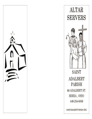 Altar Servers Brochure - St. Adalbert Catholic Parish - saintadalbertparish