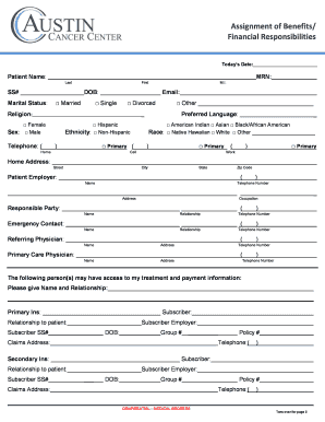 assignment of benefits account