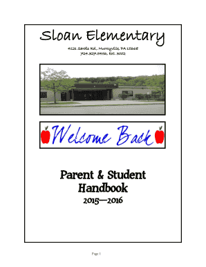 Sloan Elementary Handbook 8.15 - Sloan Elementary School