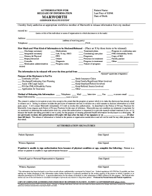 Va release of information form pdf - AUTHORIZATION FOR Patient Name RELEASE OF INFORMATION