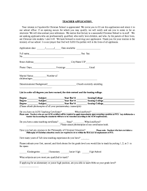 We invite you to fill out this application and return it to